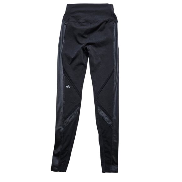 Alo Yoga womens Epic mesh high waist black leggings size XS - Picture 4 of 10